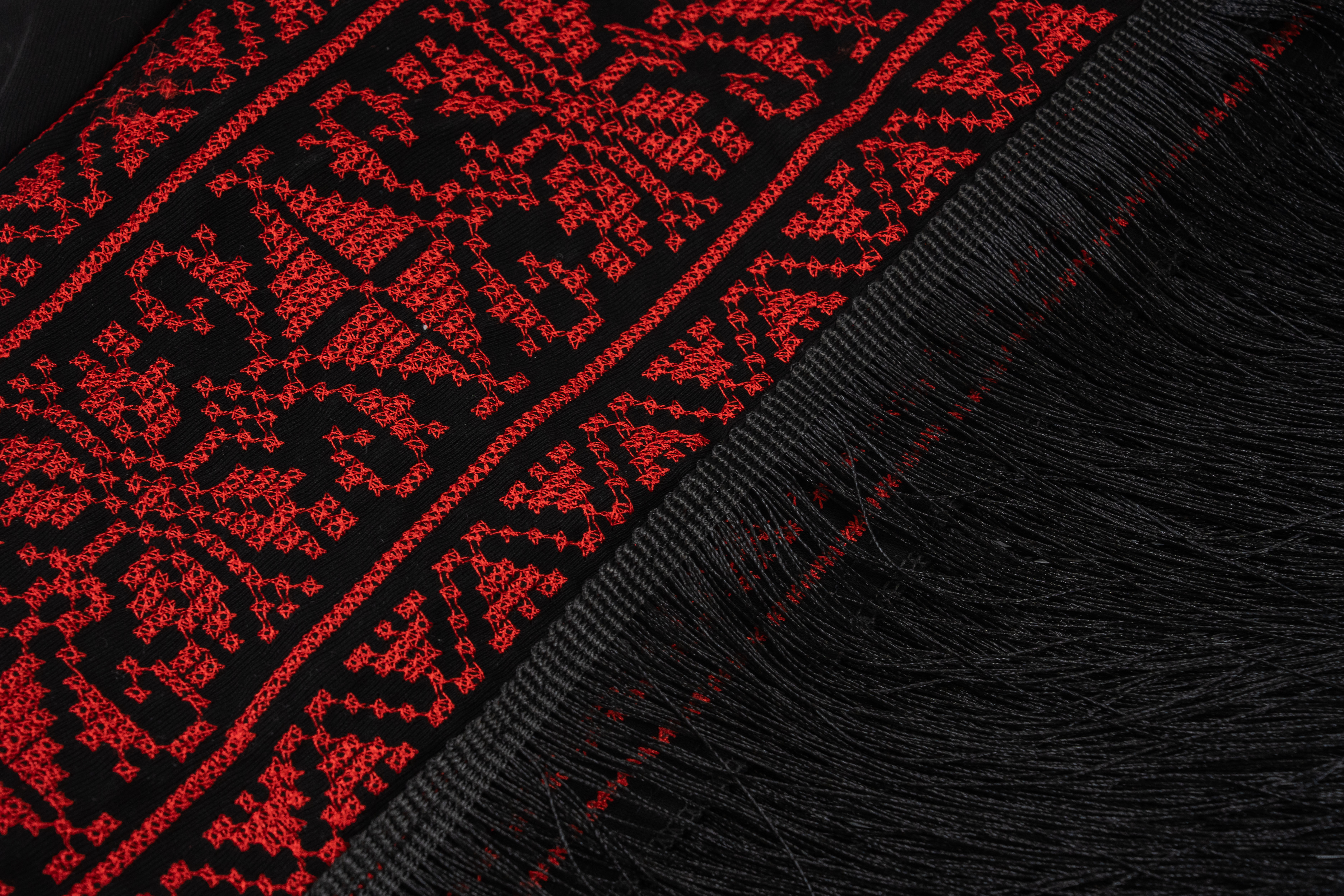 Embroidered Scarf and Jerusalem Wallet