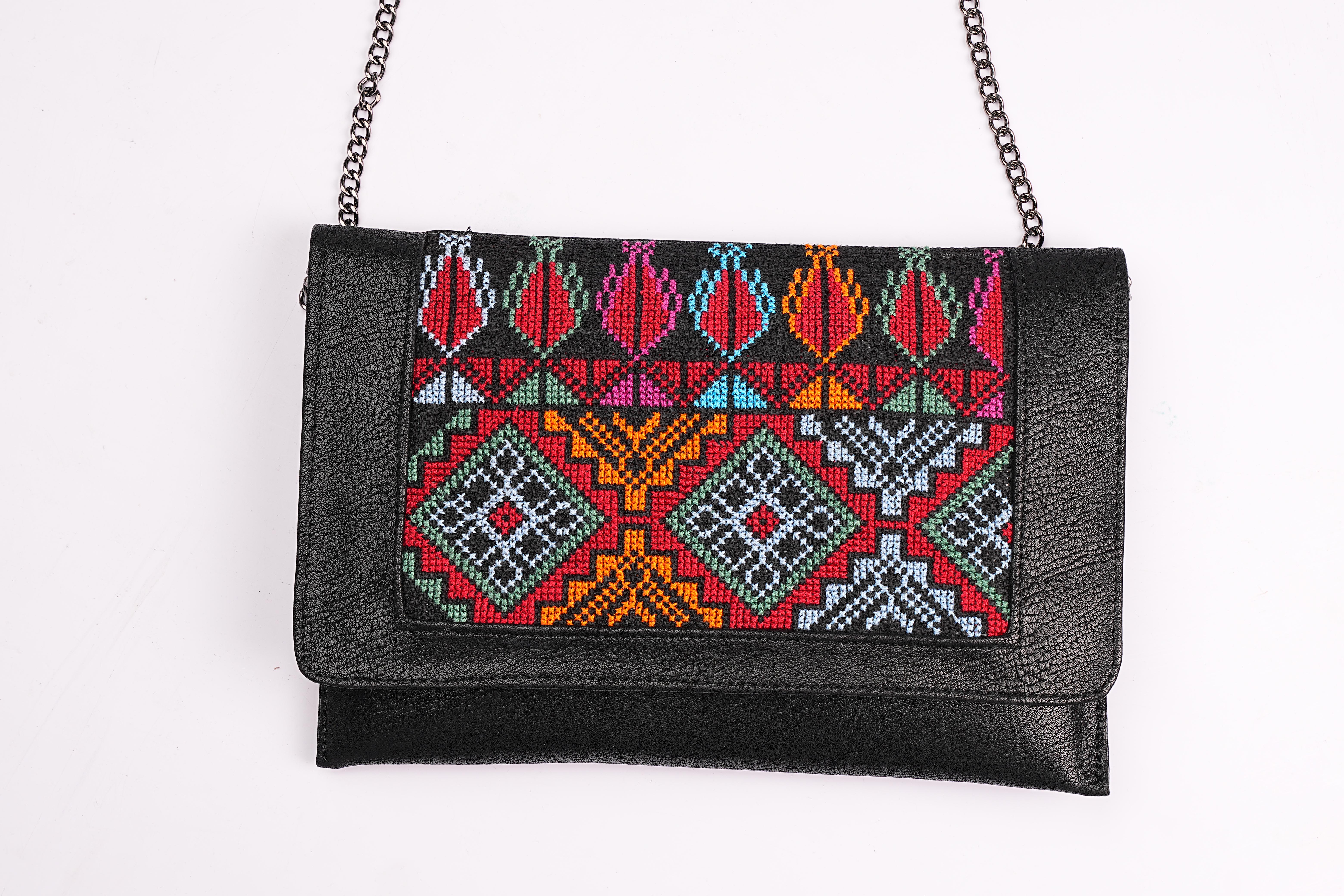 Palestinian Handbag with Colorful Embroidery