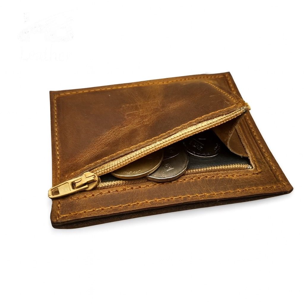 Small Natural Leather Wallet (Single Side)