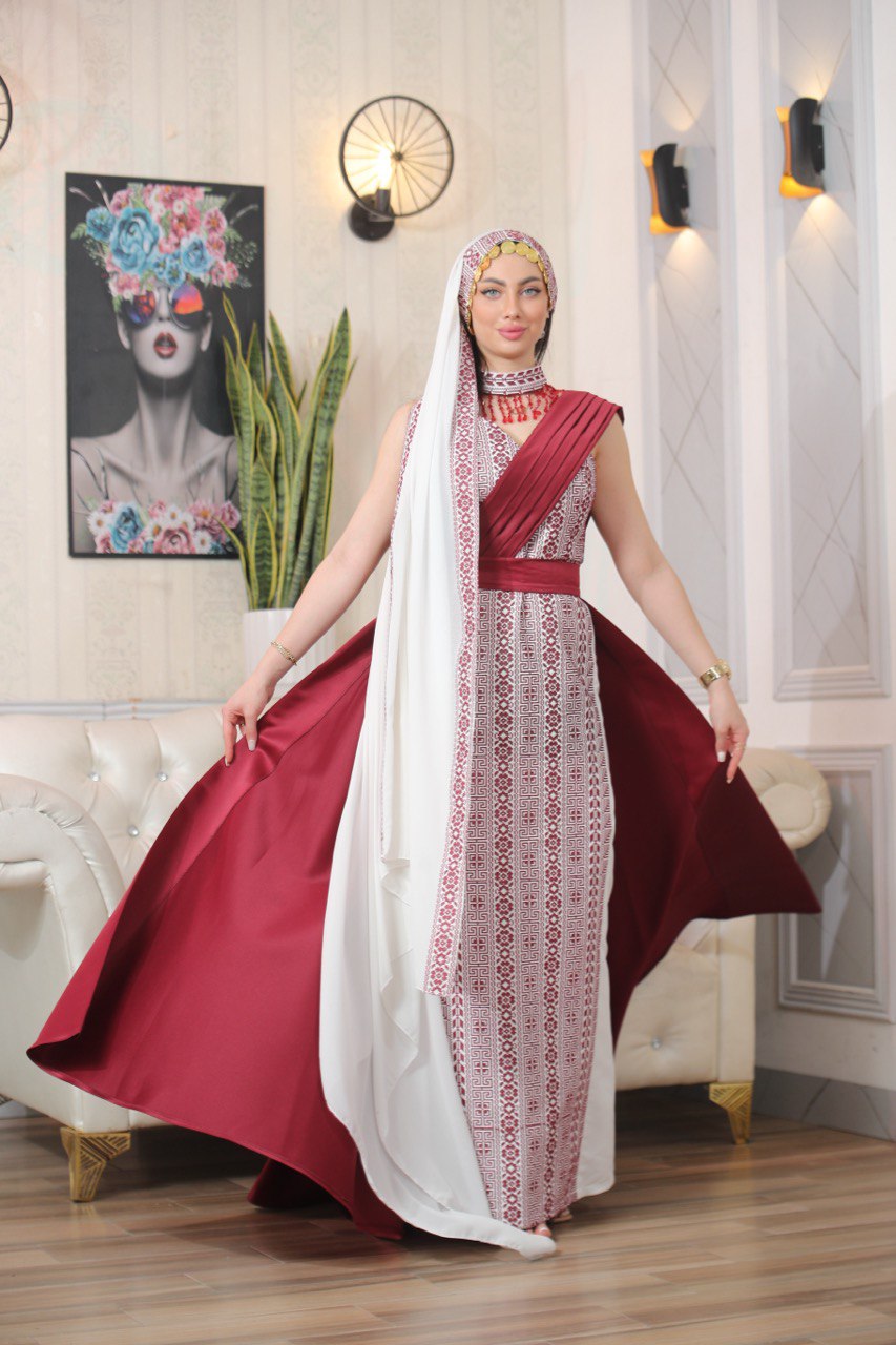 Embroidered Sleeveless Dress with Plain Extension