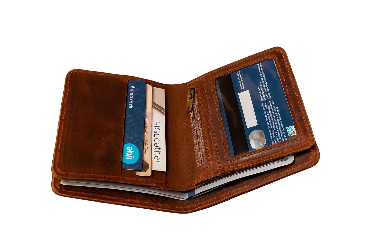 Natural Leather Wallet (Double Side)