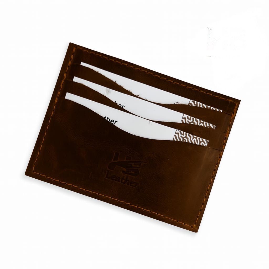 Natural Leather Card Holder