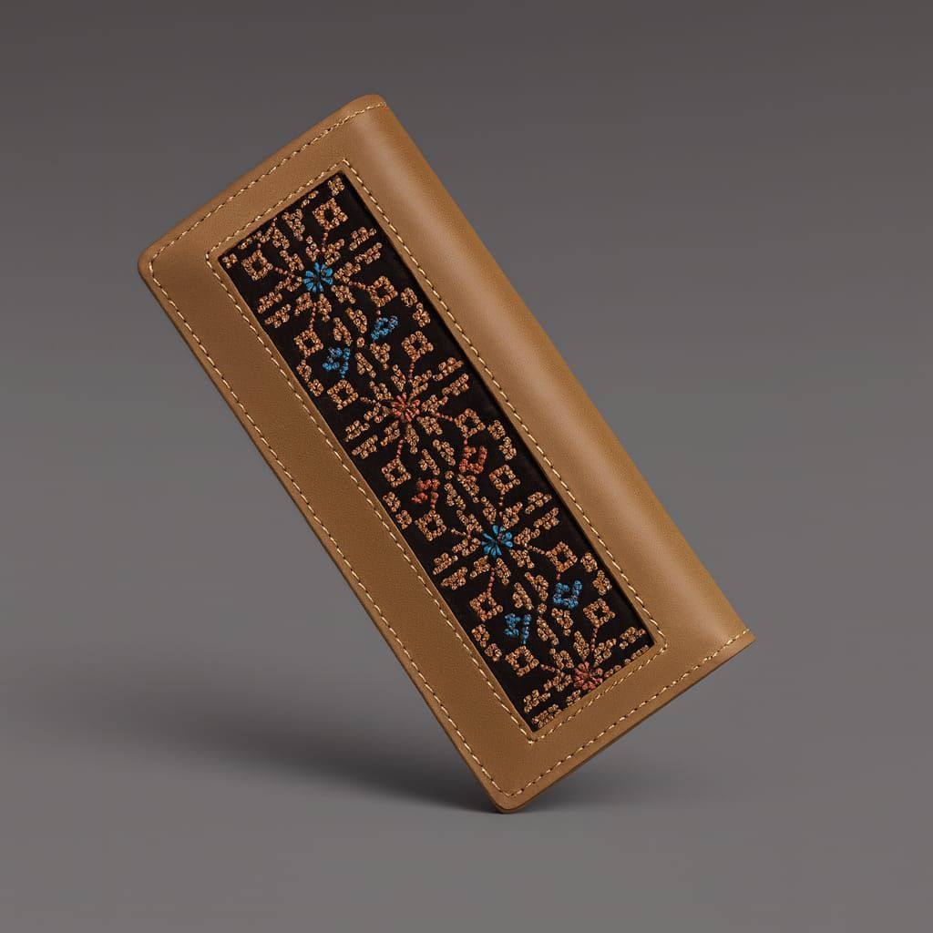 Embroidered Wallet